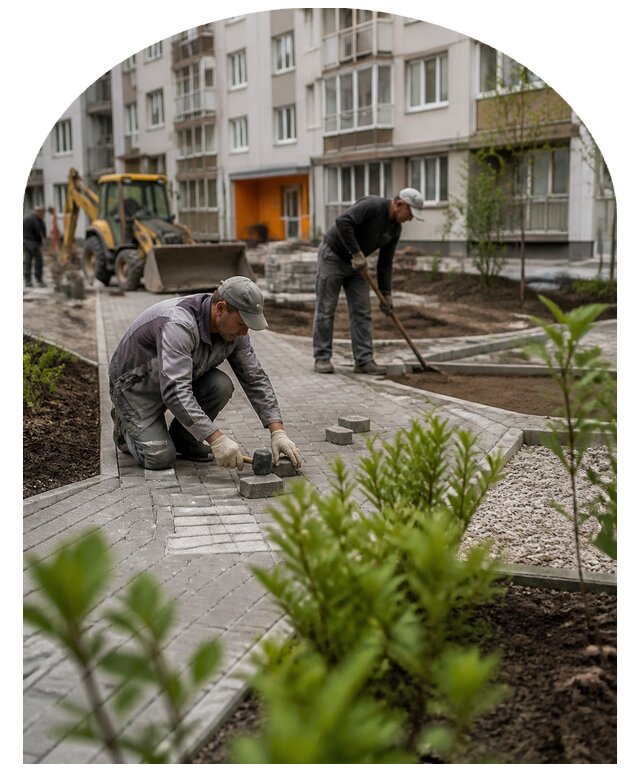 Благоустройство двора многоквартирного дома в Черногорске